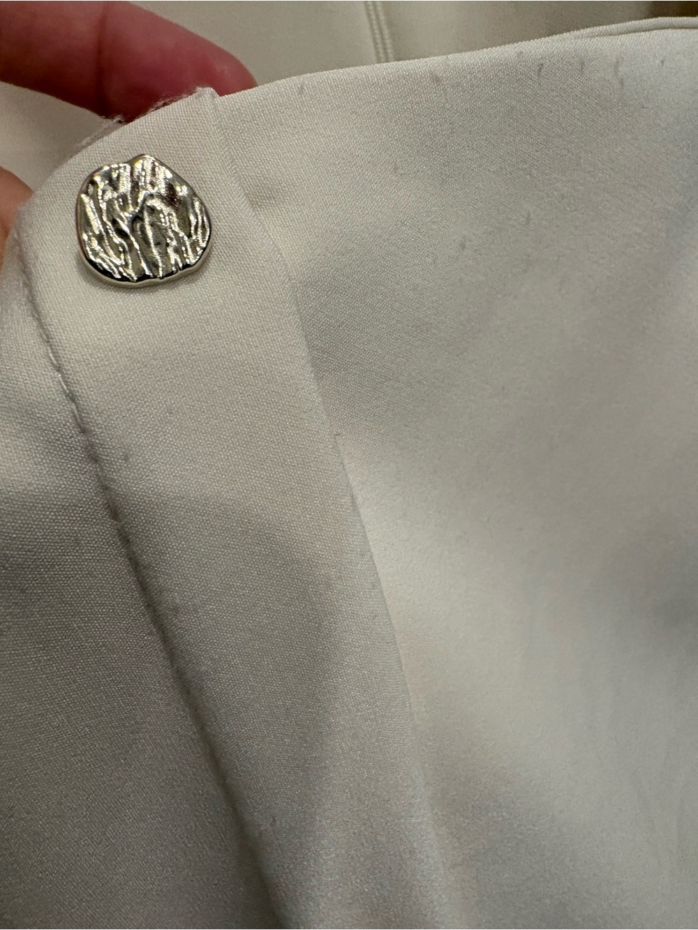 ZARA IVORY BELTED MIDI DRESS - Picture 4 of 7